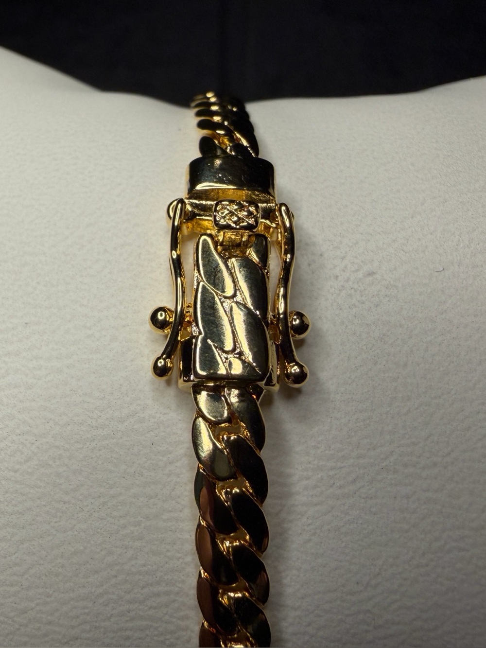 Miami Cuban 8.5in 4.5MM 14K Gold Premium Plated w/Box Lock Brand New